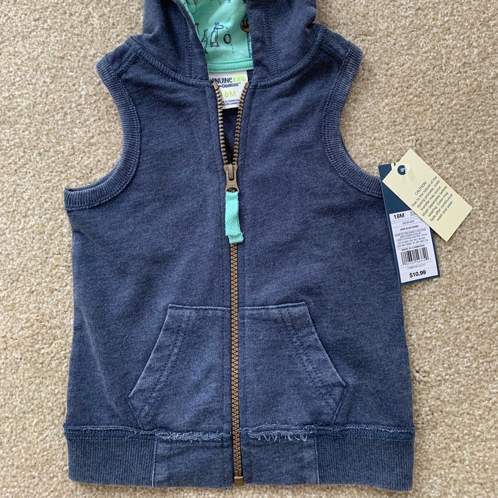 Osh Kosh | Hooded Zip Vest